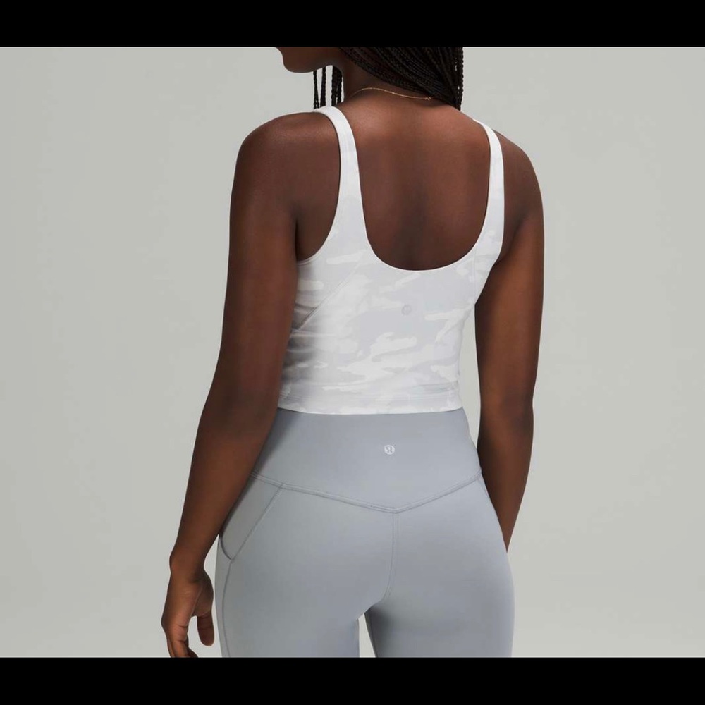 lululemon white camo align tank